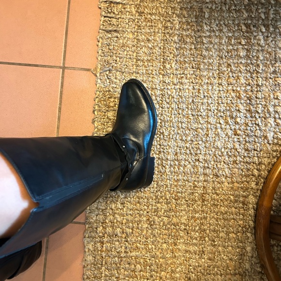Clarks Black leather riding boots - Picture 3 of 10